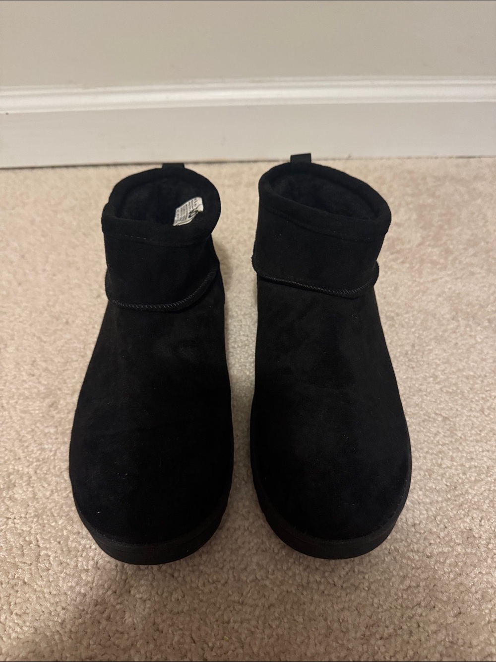 SO Black Kids Ankle Boots - Suede Look